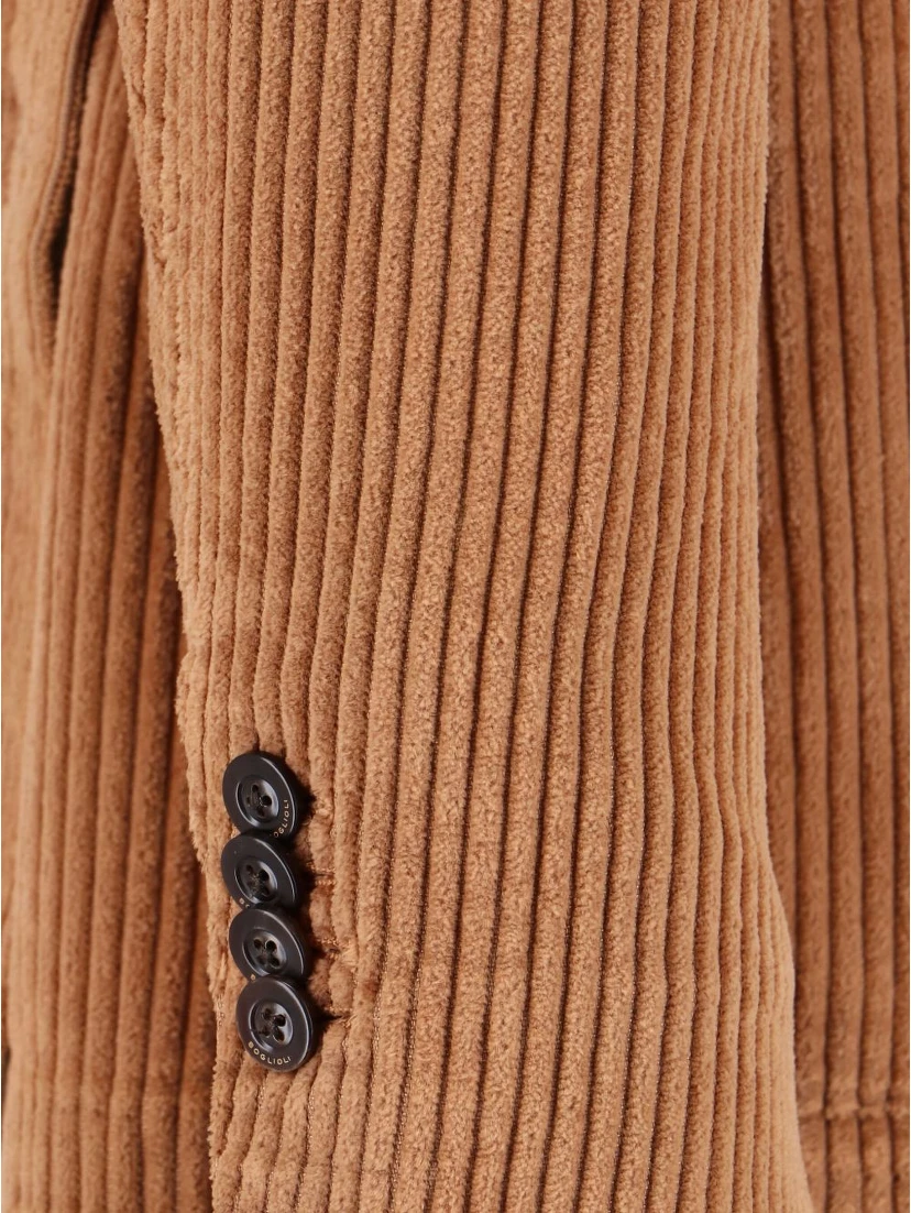 Corduroy double-breasted jacket