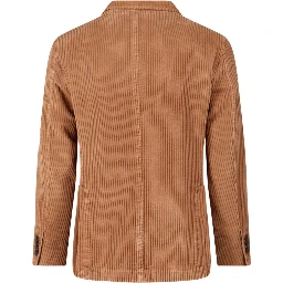 Corduroy double-breasted jacket