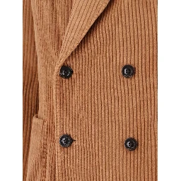 Corduroy double-breasted jacket
