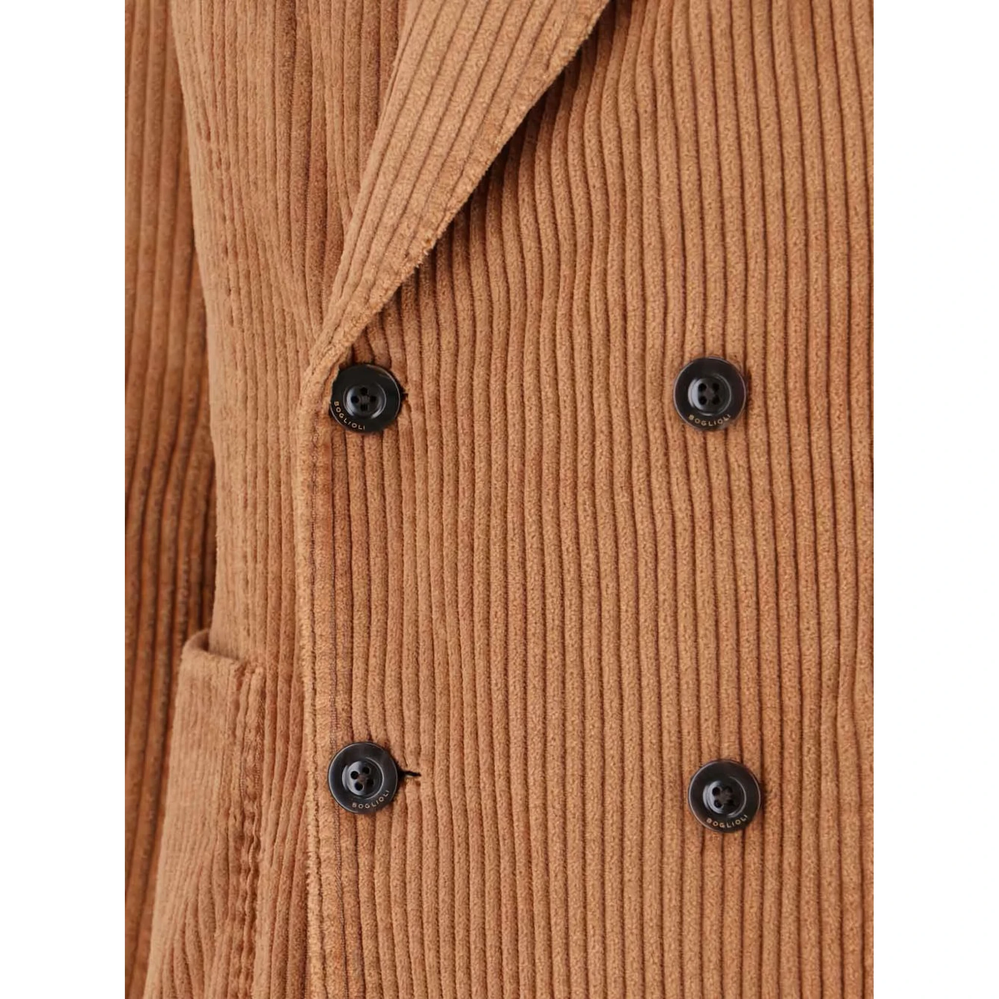 Corduroy double-breasted jacket
