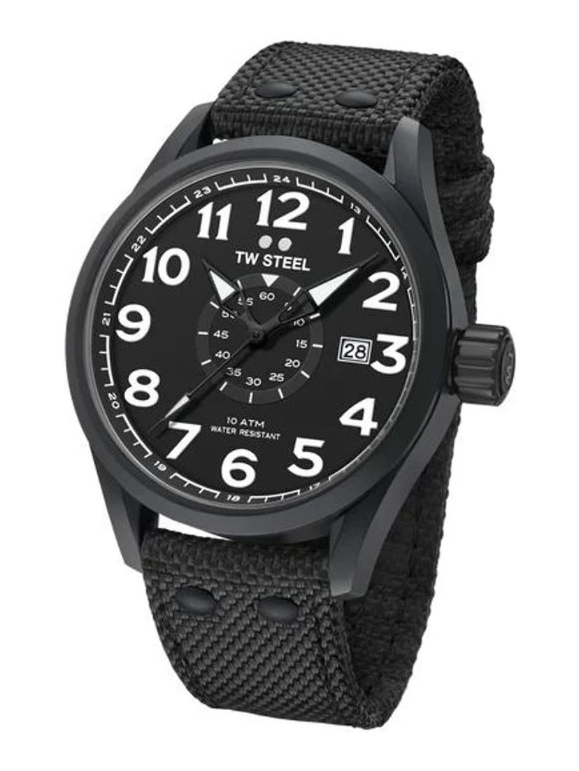 Black Fabric Sport Watch