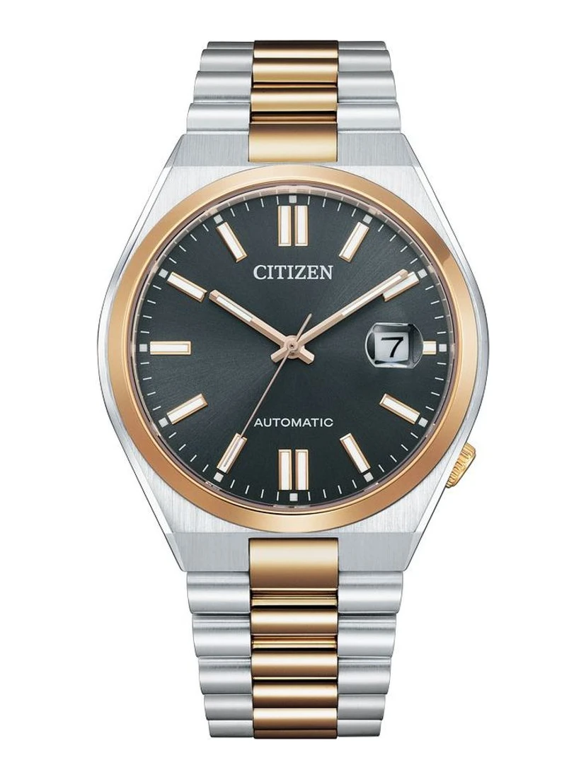 Gray Stainless Steel Dress Watch