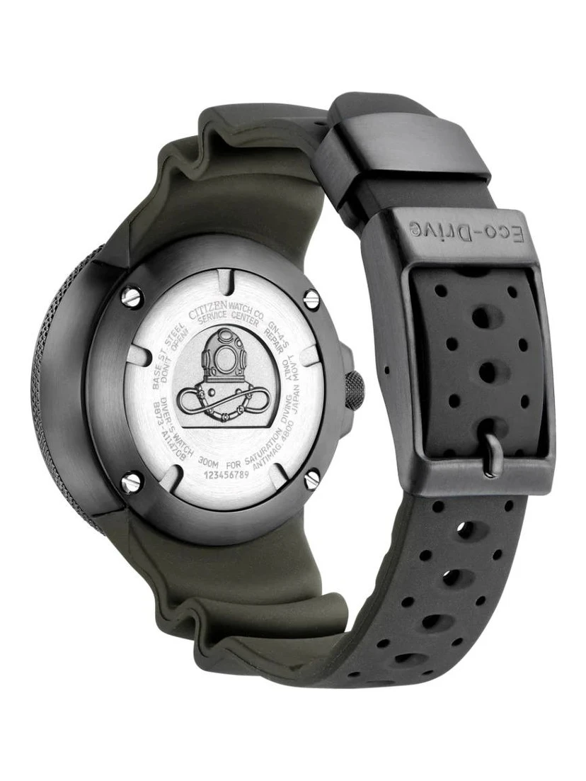 Black Rubber Sport Watch