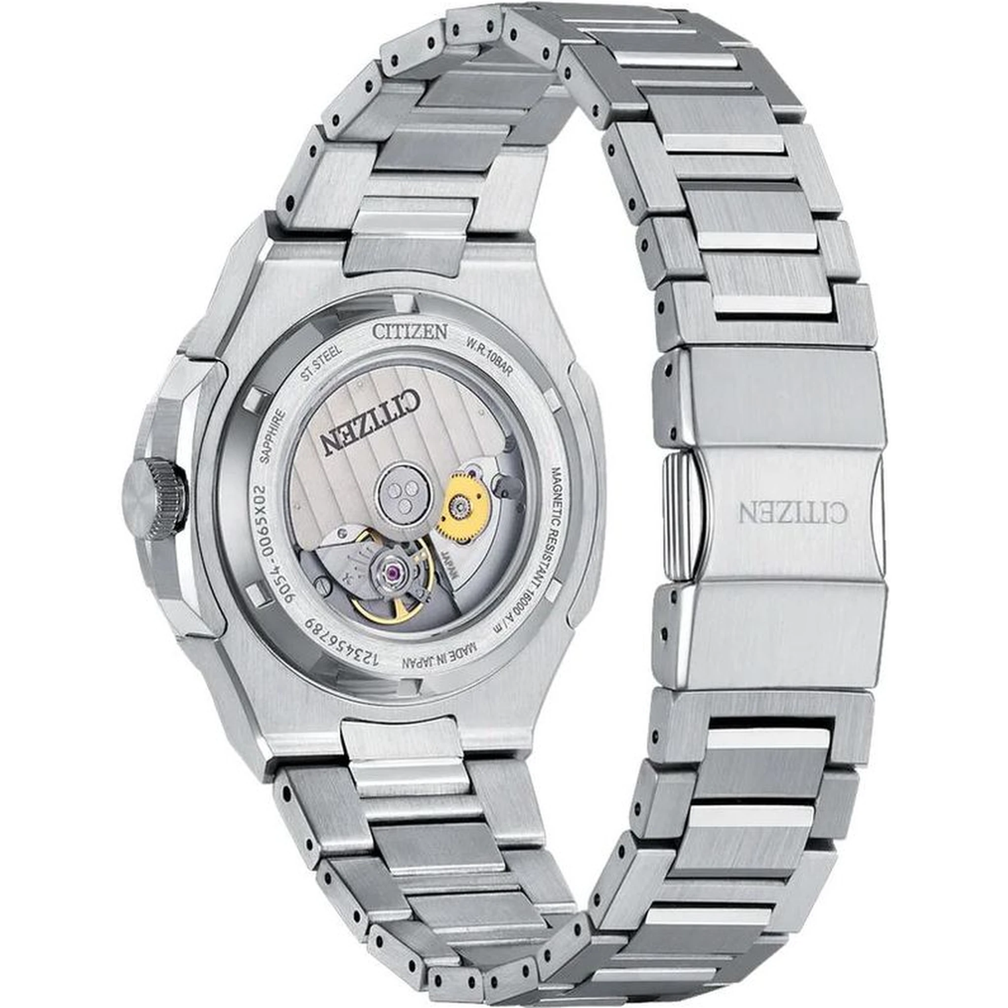 Gray Stainless Steel Dress Watch