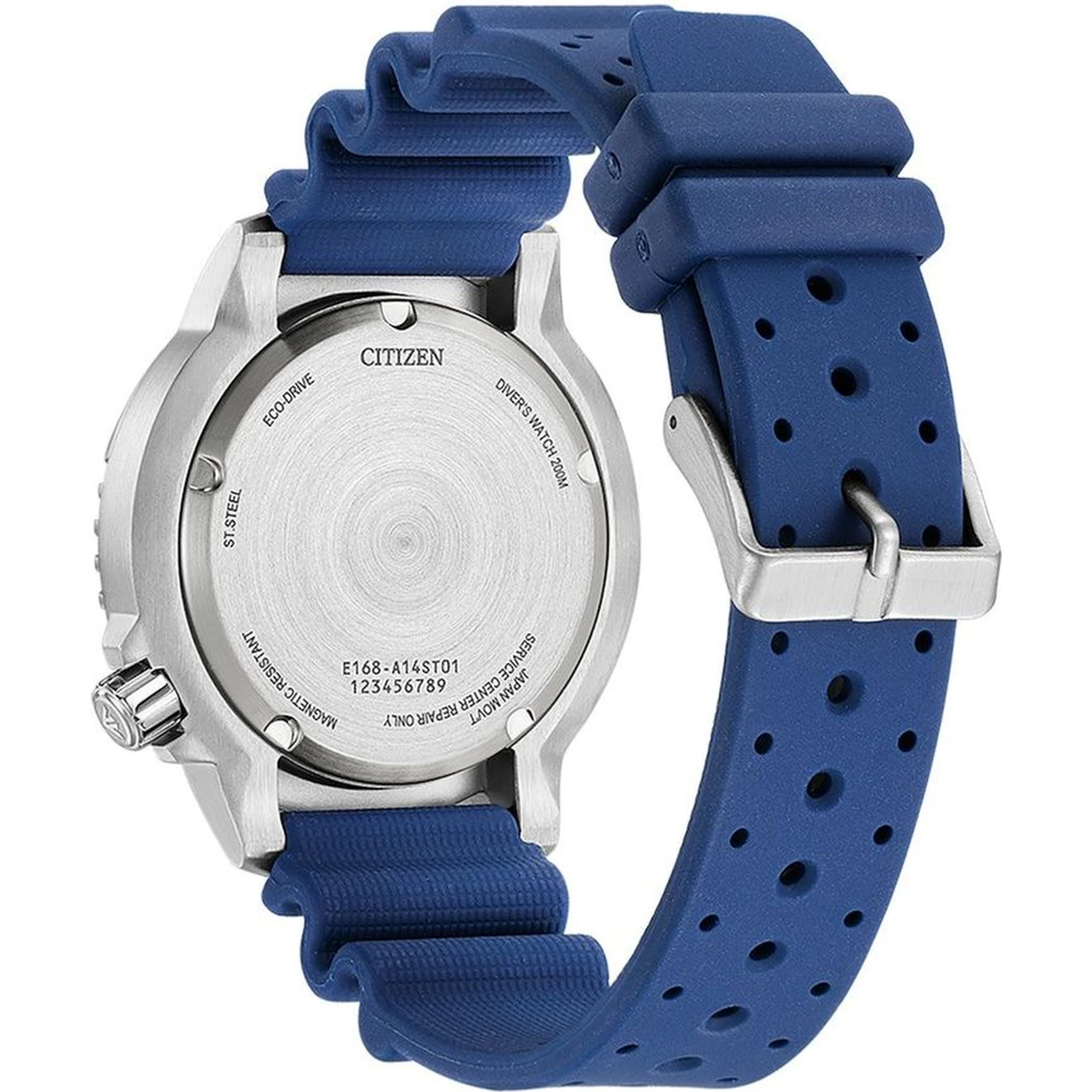 Blue Rubber Sport Watch