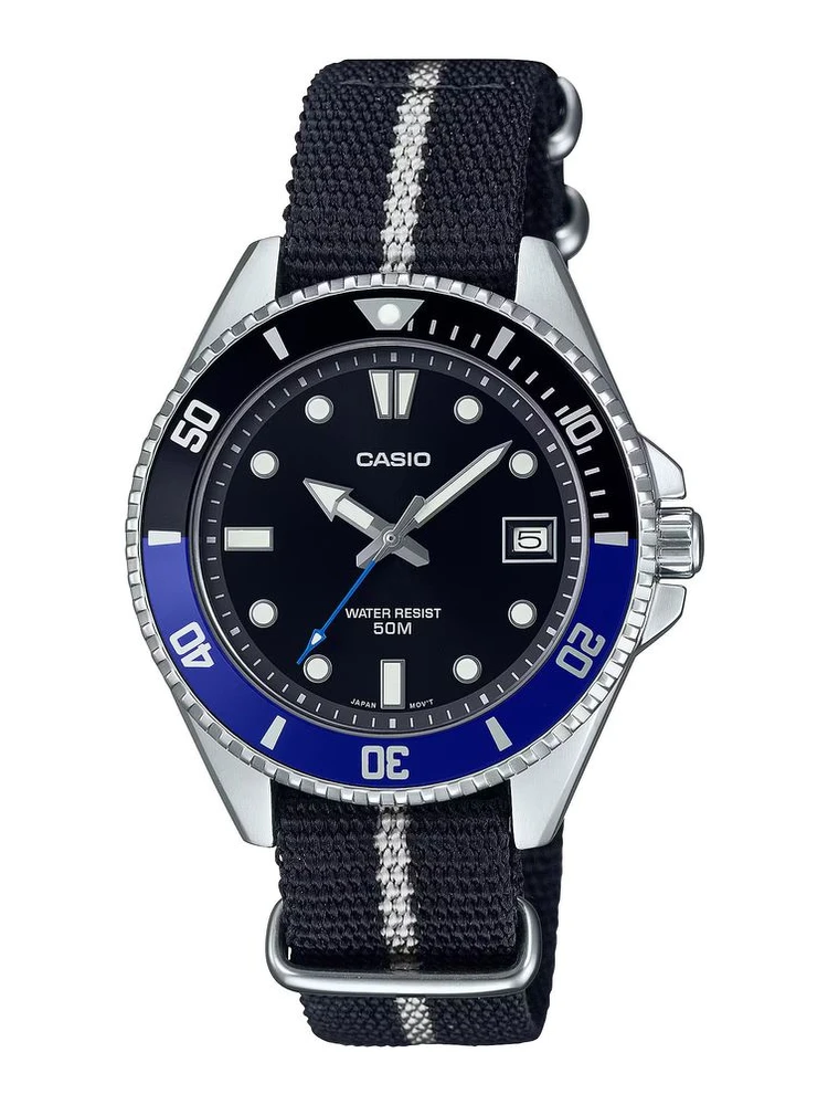 Black Fabric Sport Watch