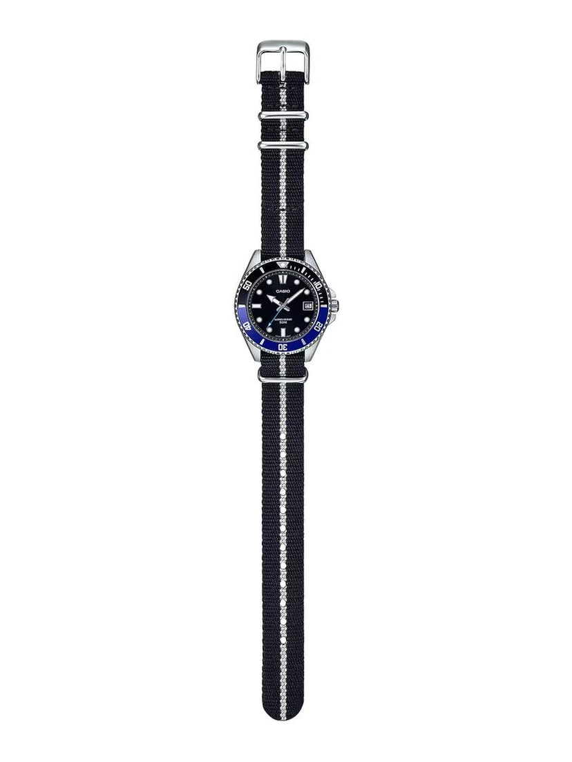 Black Fabric Sport Watch