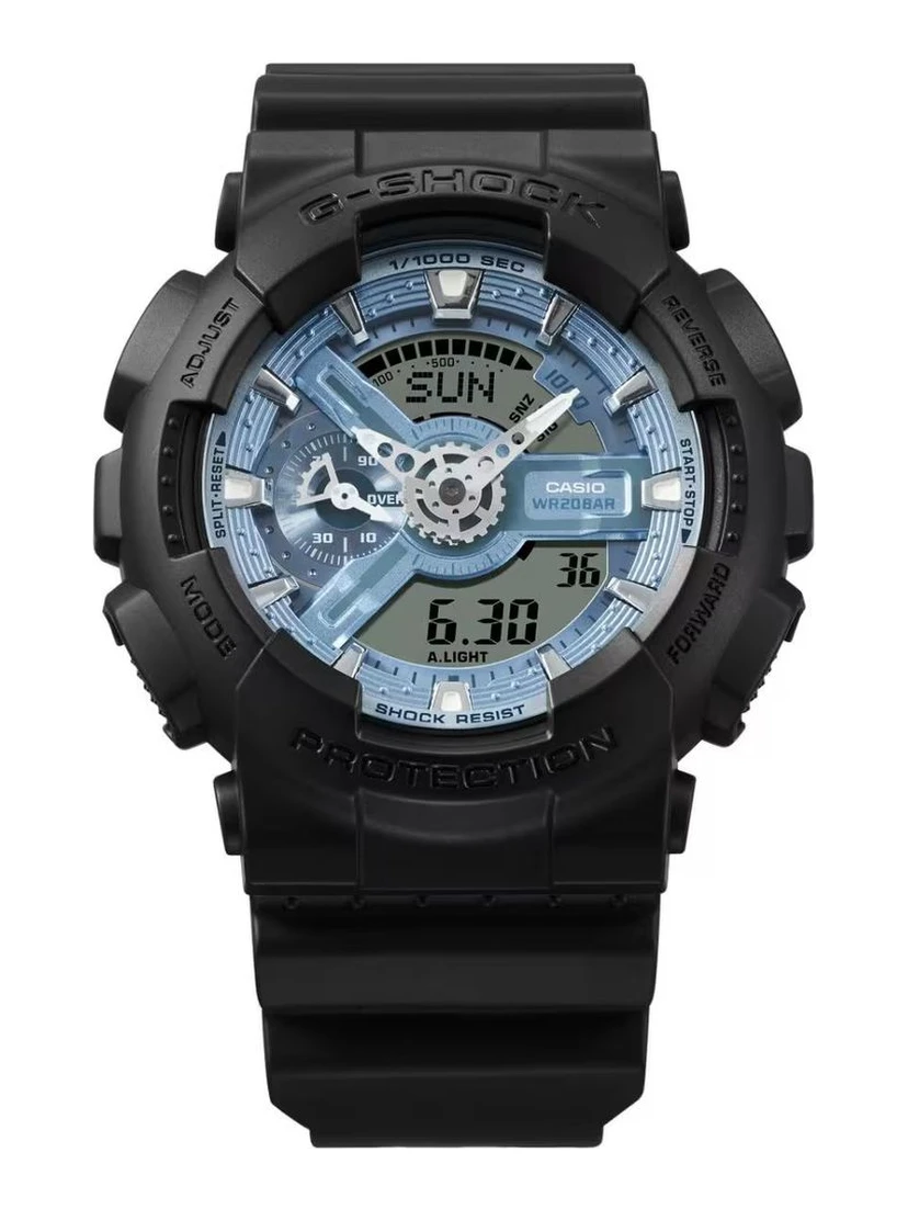 Black Resin Sport Watch