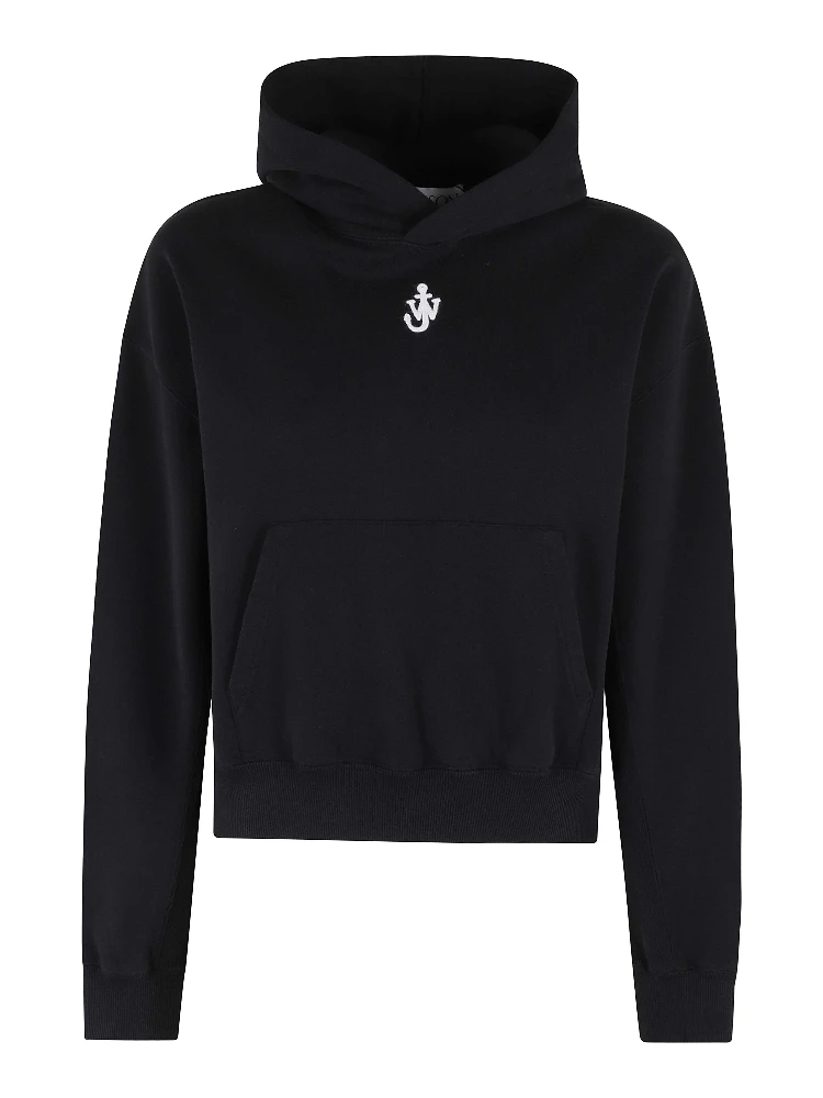 Anchor-Embroidered Hoodie