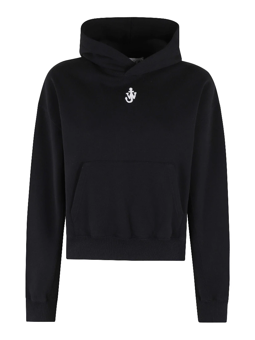 Anchor-Embroidered Hoodie