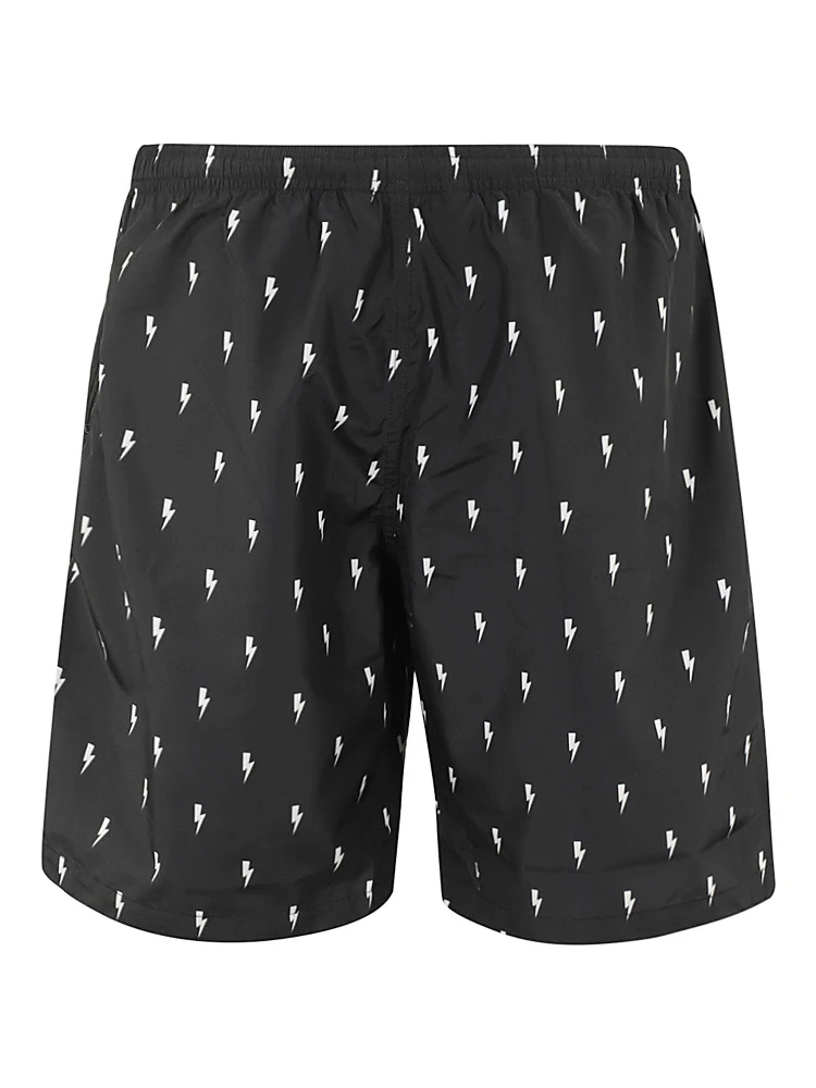 lightning bolt-print swim shorts alternative