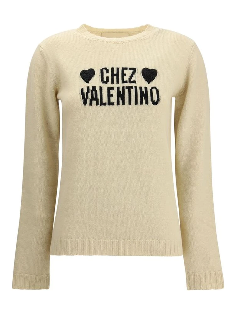 Cream Fleece Wool Sweatshirt