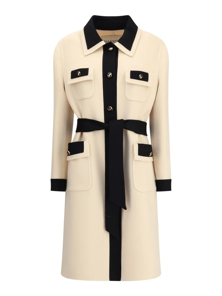 Cream Fleece Wool Coat