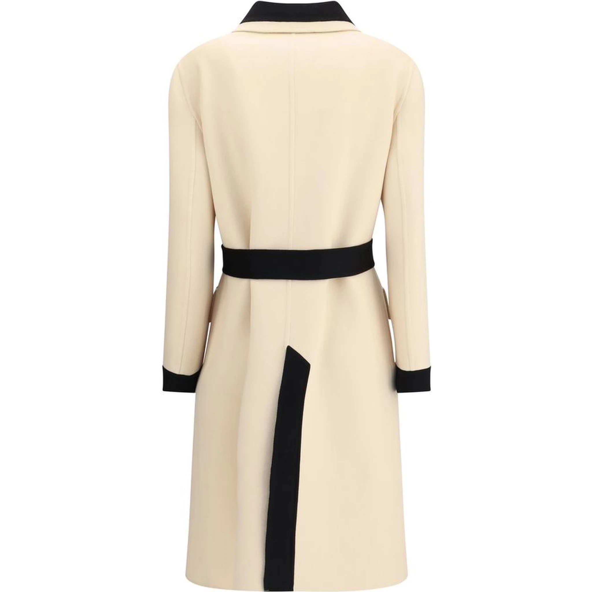 Cream Fleece Wool Coat