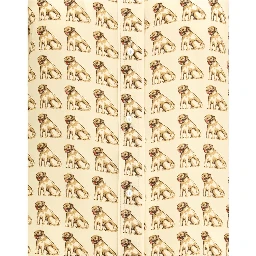 Beige Silk Pattern Shirt