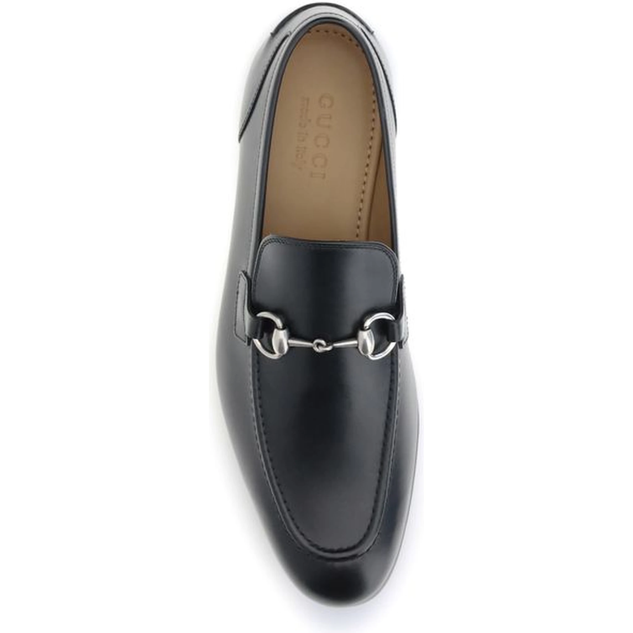 Black Calf Leather Bos Taurus Slip-On Loafers