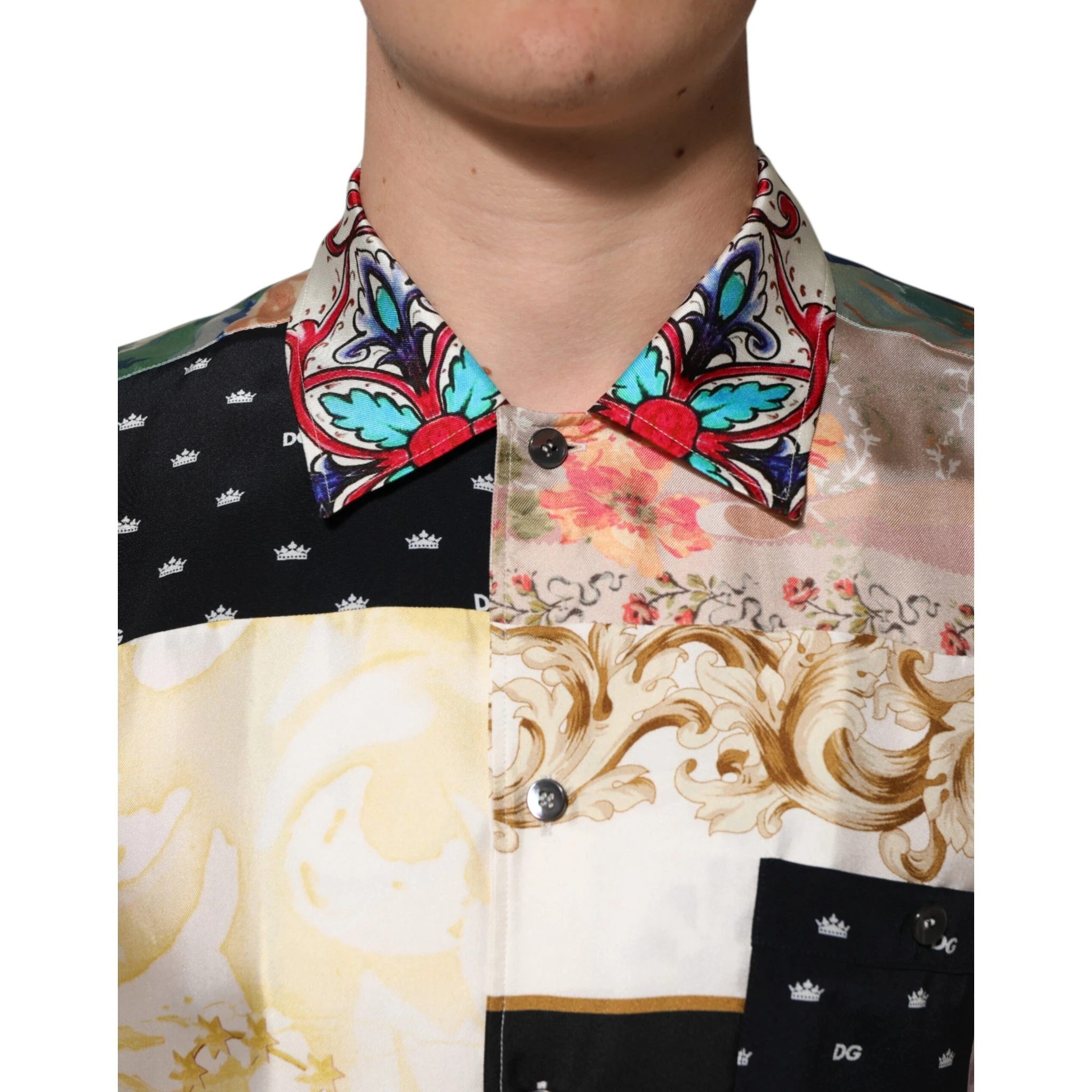 Multicolor Printed Button Down Casual Shirt