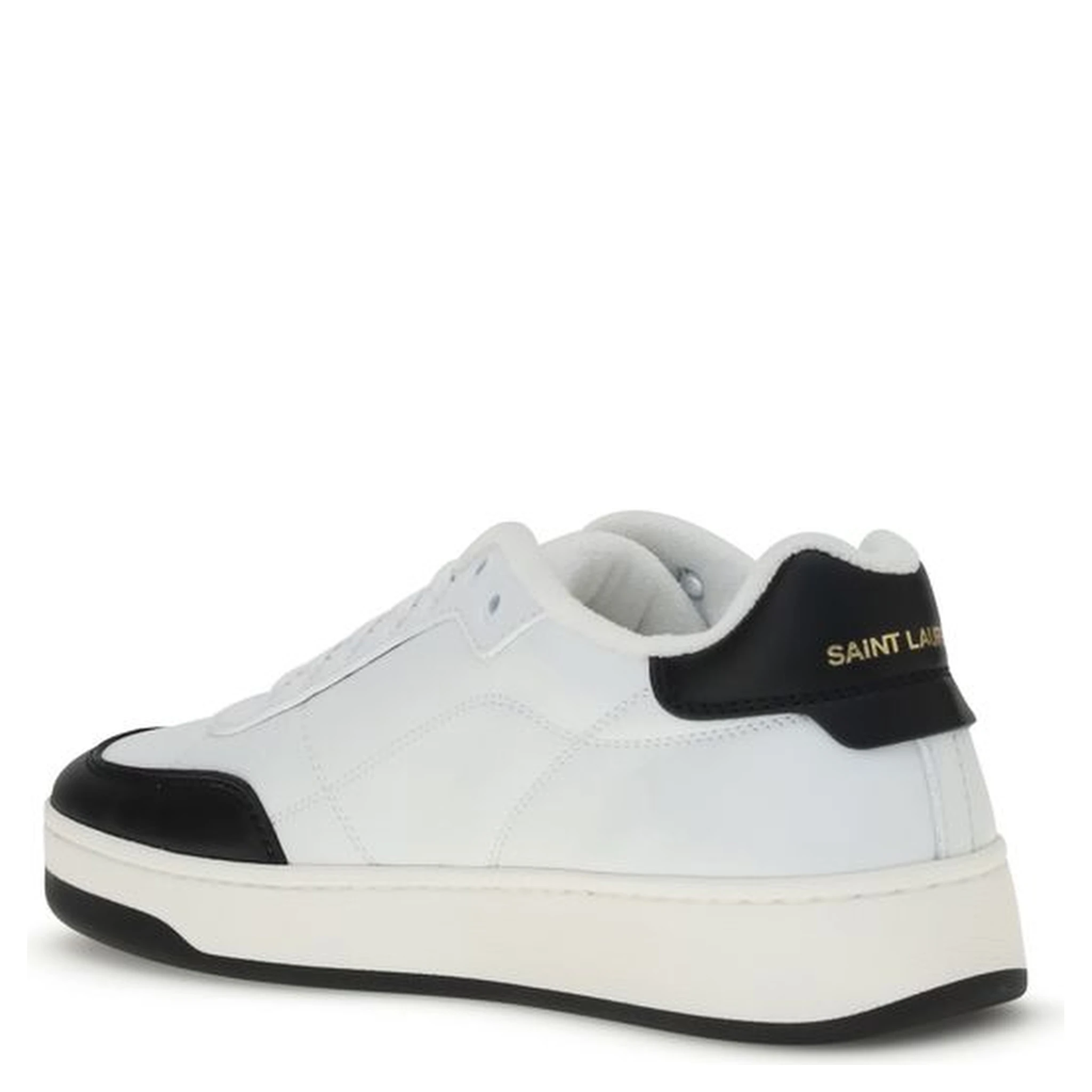 White Calf Leather Bos Taurus Low Top Sneakers