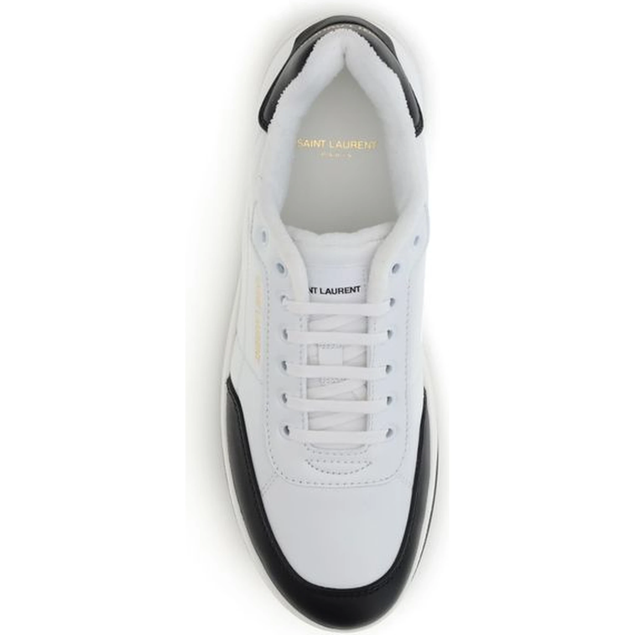 White Calf Leather Bos Taurus Low Top Sneakers
