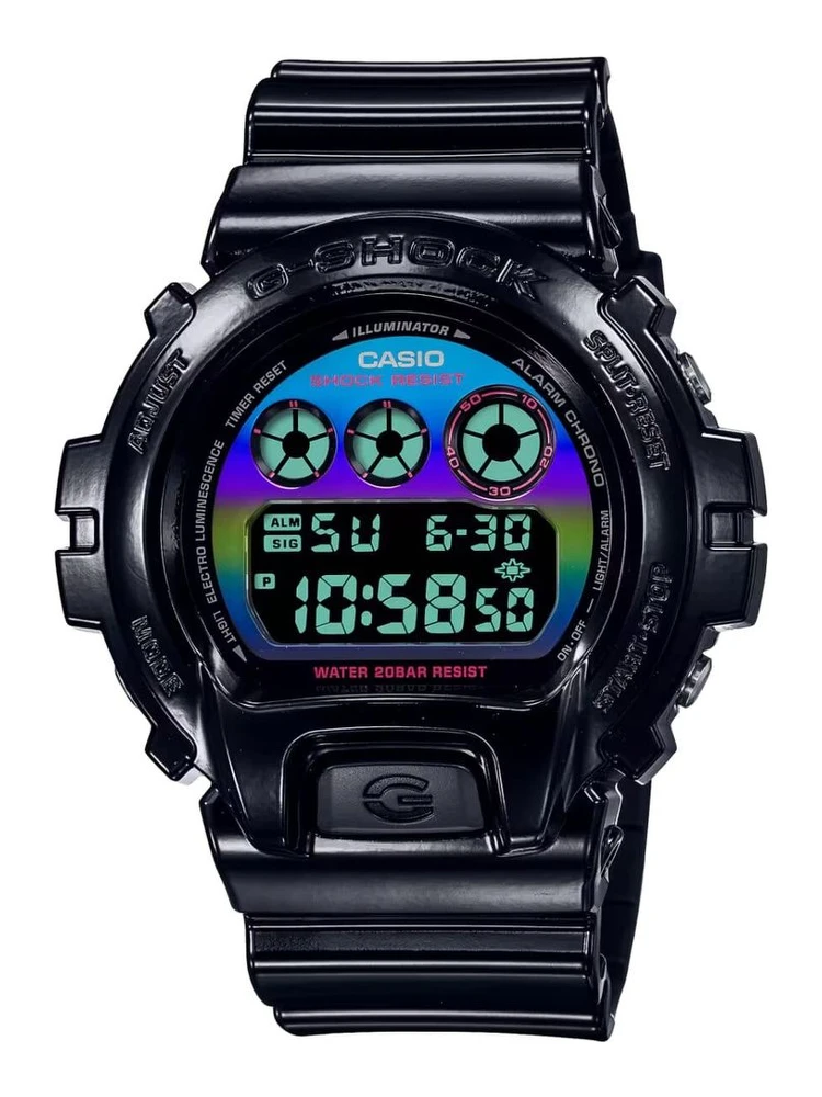Black Resin Sport Watch