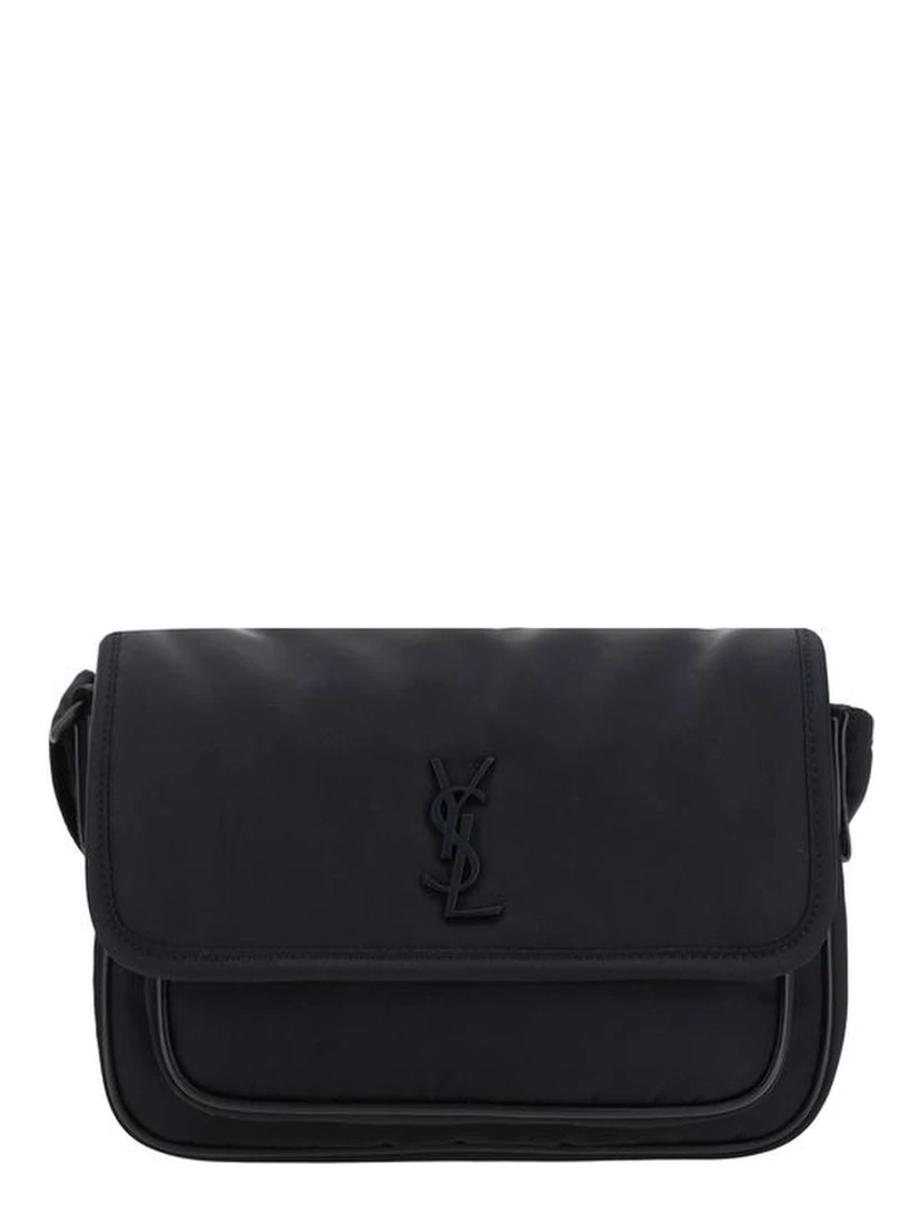 Black Polyamide Shoulder Bag