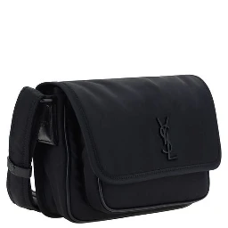 Black Polyamide Shoulder Bag