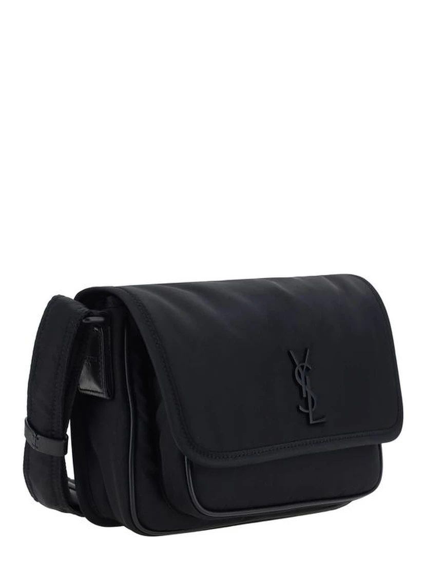 Black Polyamide Shoulder Bag
