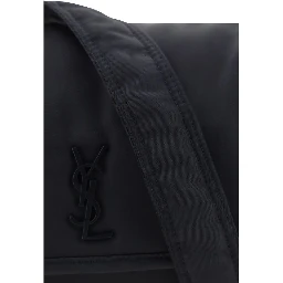 Black Polyamide Shoulder Bag