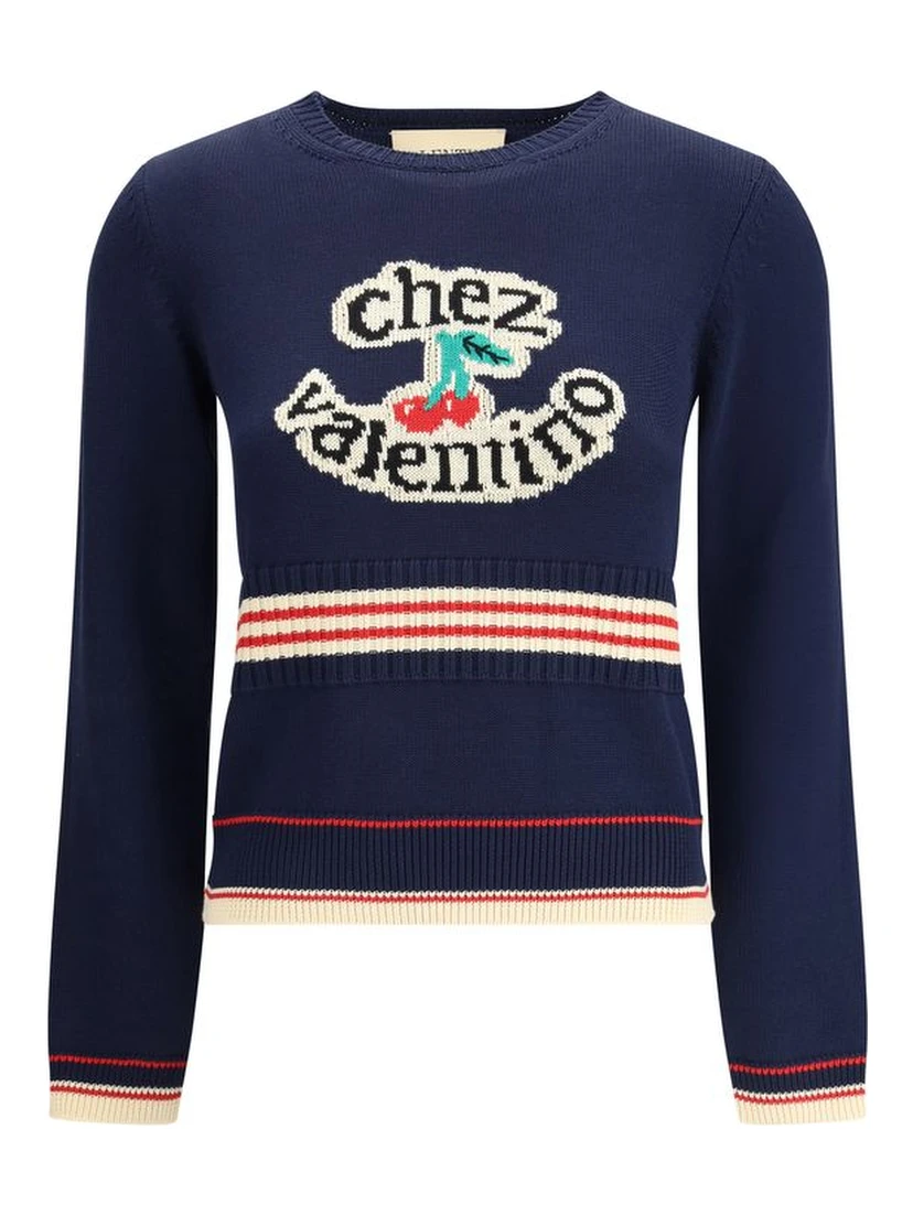 Blue Cotton Sweatshirt