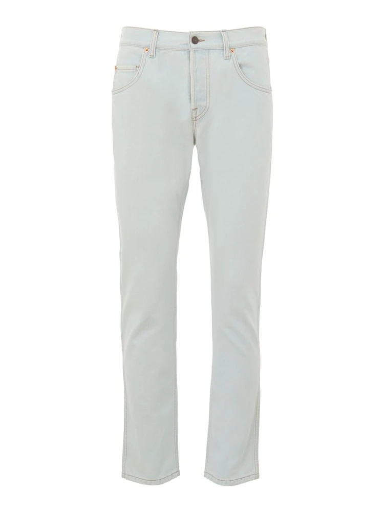 Blue Cotton Relaxed Fit Jeans