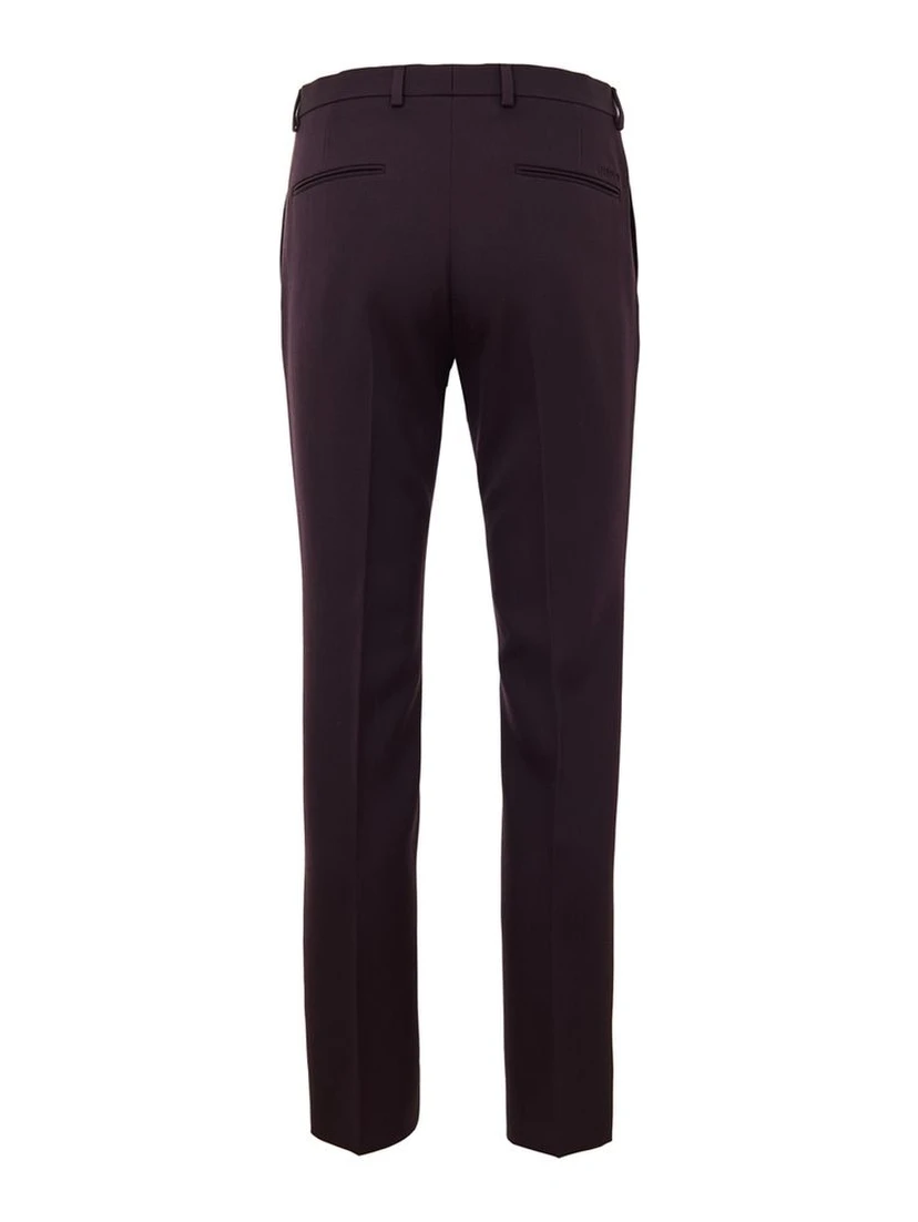 Bordeaux Wool Dress Pants
