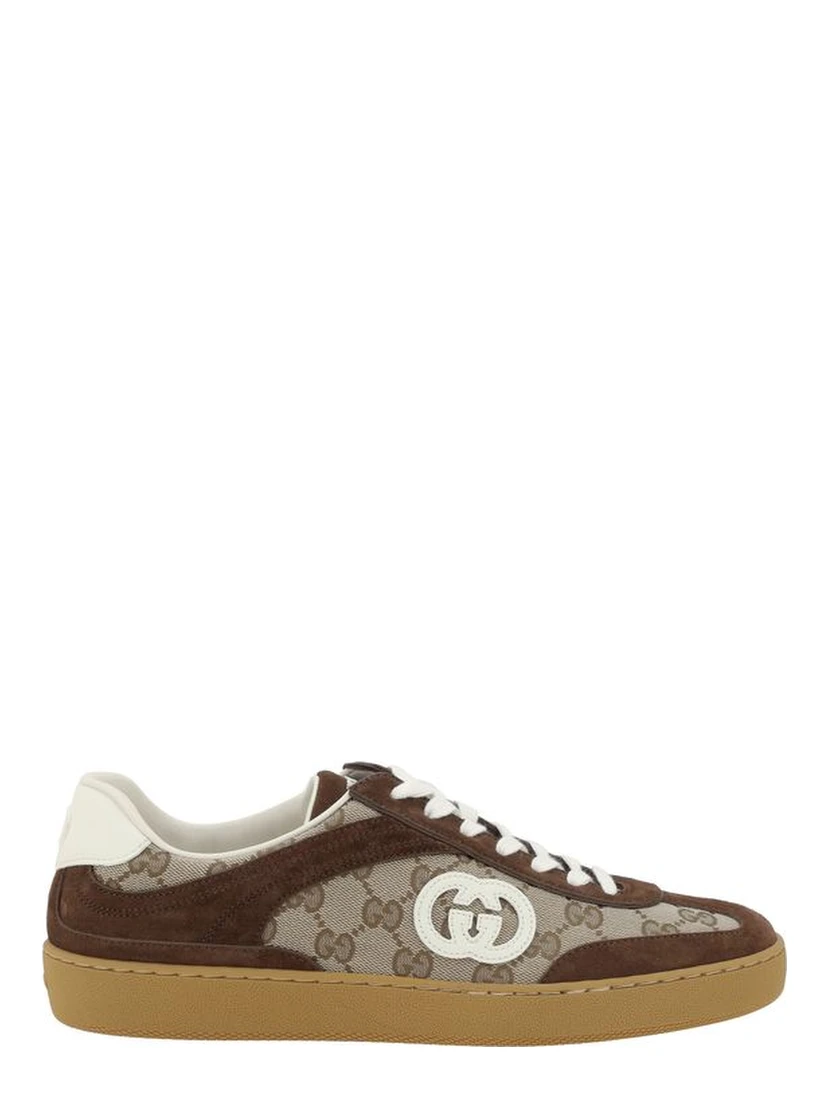 Brown Calf Leather Bos Taurus Low Top Sneakers