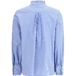 Blue Cotton Pattern Shirt