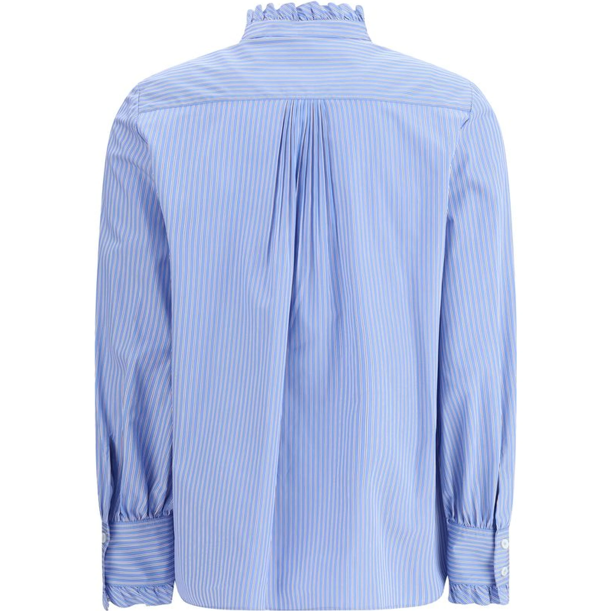 Blue Cotton Pattern Shirt