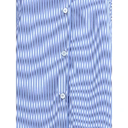 Blue Cotton Pattern Shirt