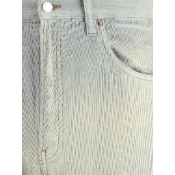 Light Blue Cotton Casual Pants