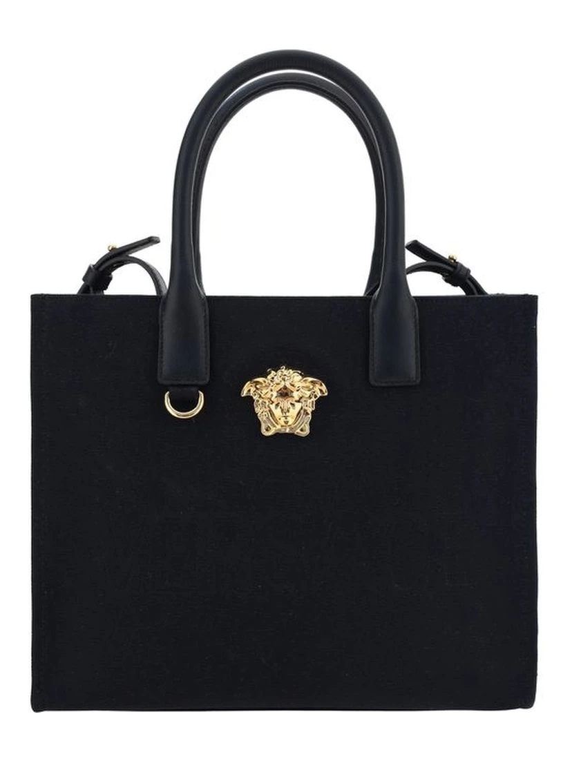 Black Cotton Shoulder Bag