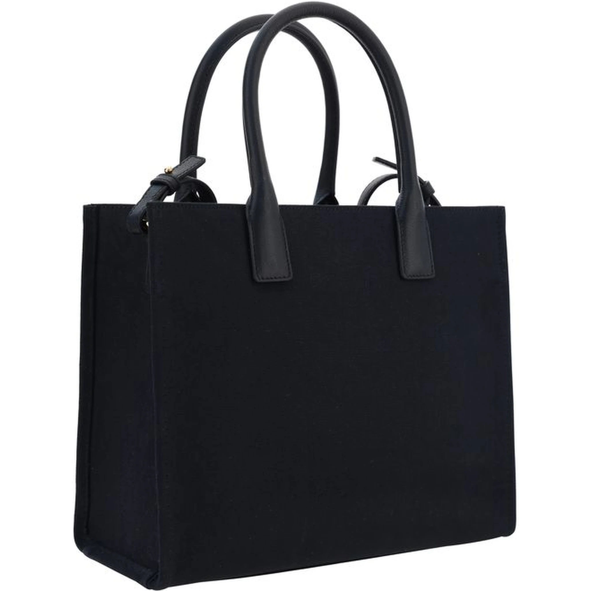 Black Cotton Shoulder Bag