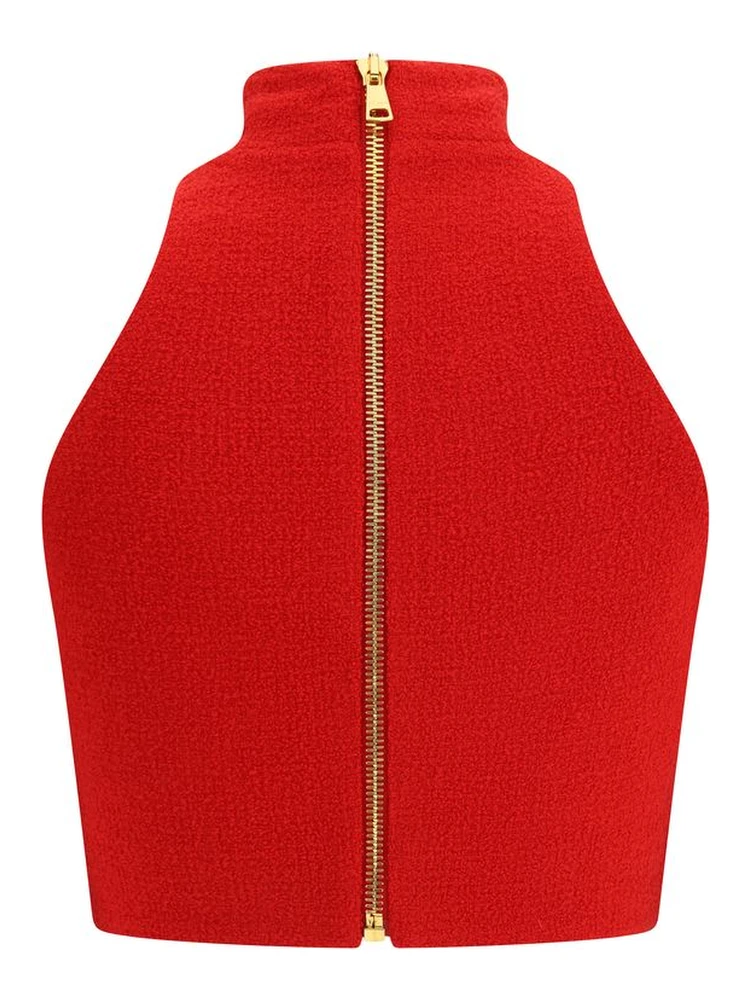 Red Fleece Wool Top alternative