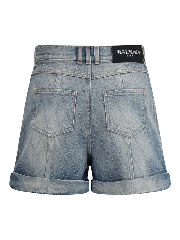 Light Blue Cotton Bermuda Shorts alternative