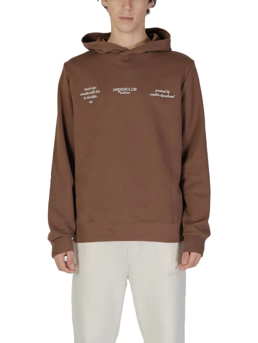 Brown Cotton Hoodie