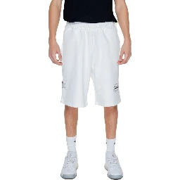 White Cotton Bermuda Shorts