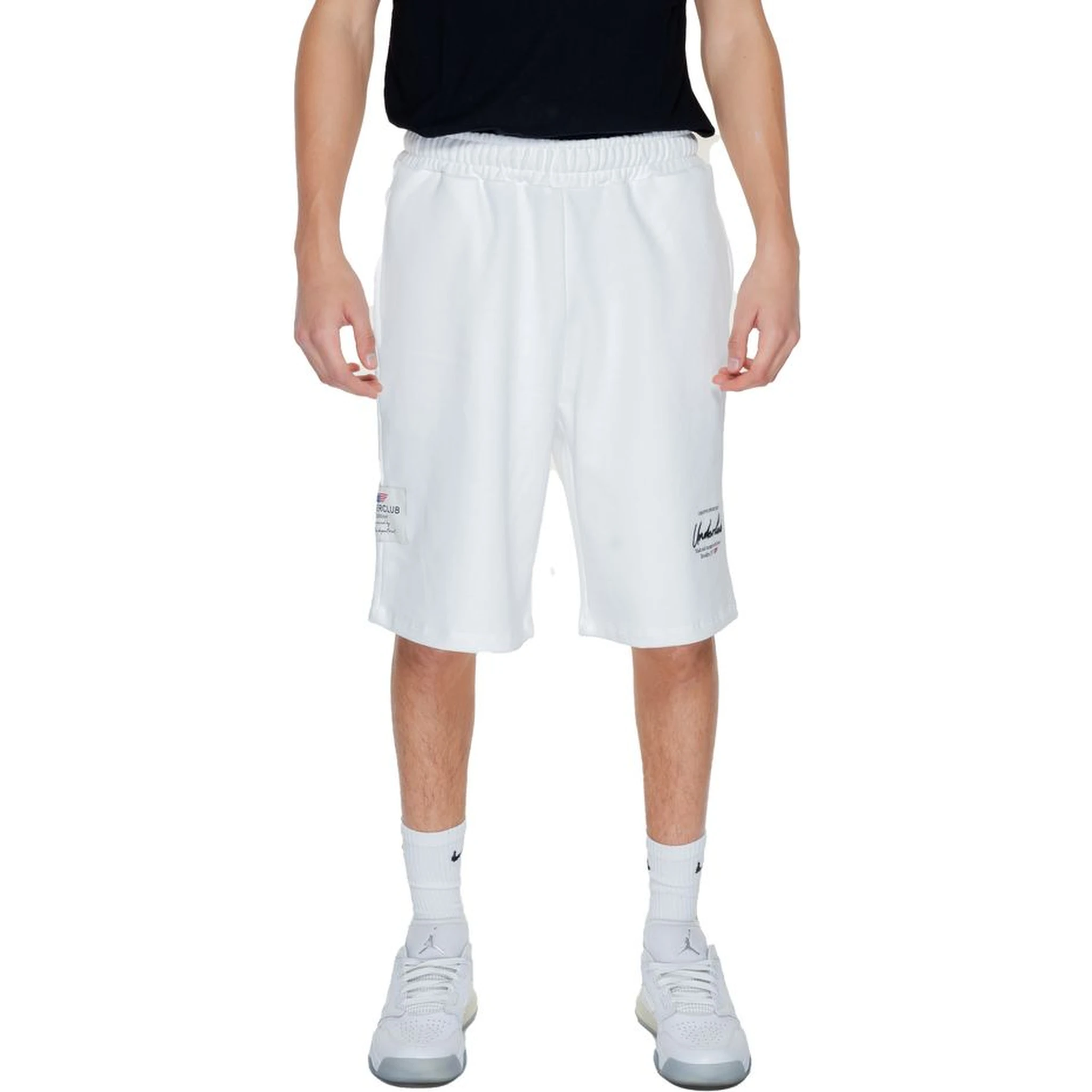 White Cotton Bermuda Shorts