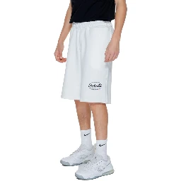 White Cotton Bermuda Shorts