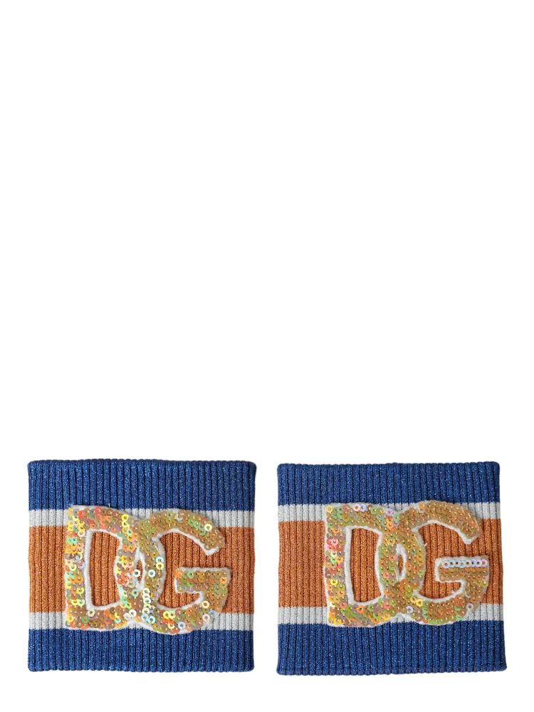 Multicolor Logo Sequin Viscose Wristband