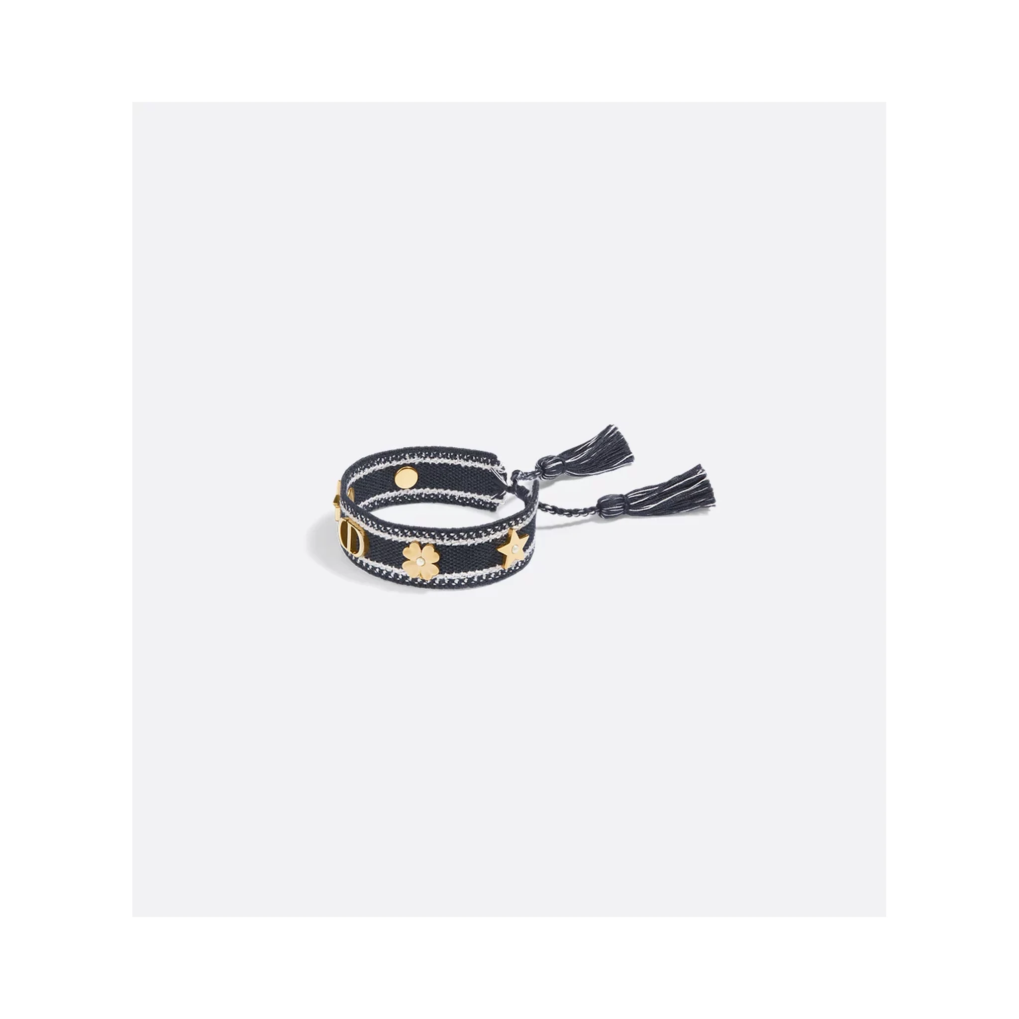 Bracelet with pearls and logo