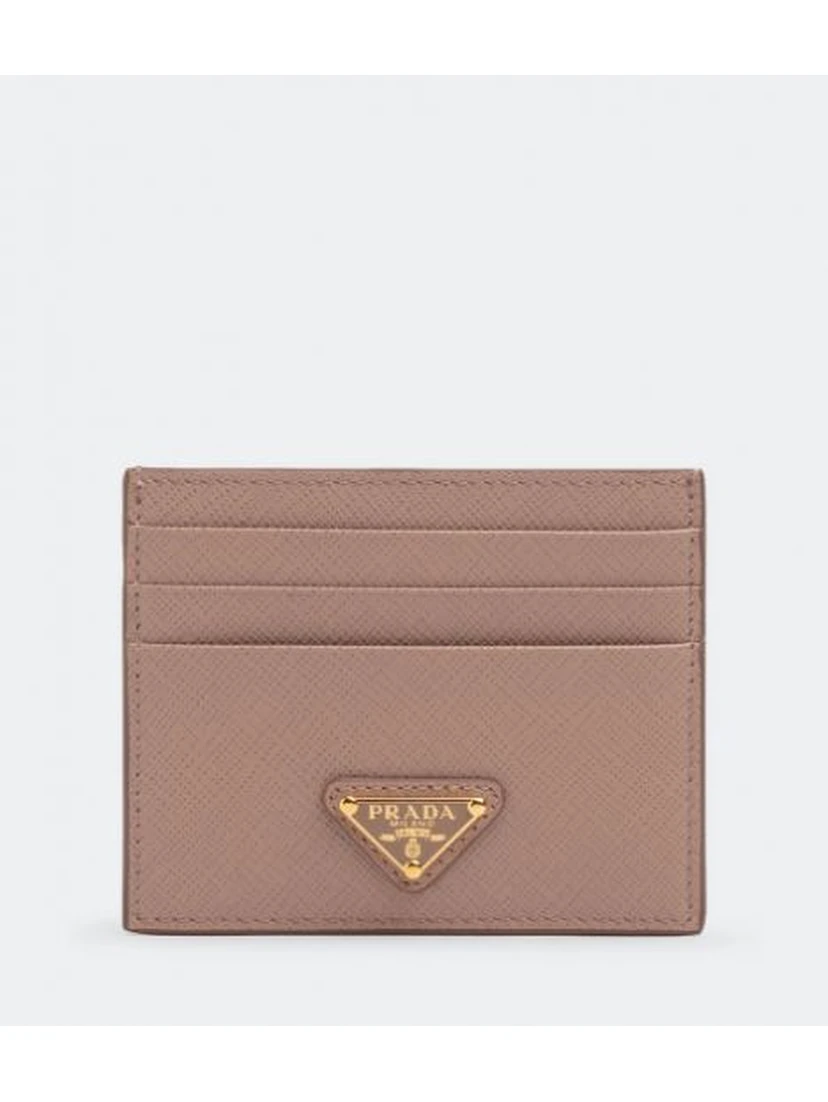 2020s triangle-logo leather card case