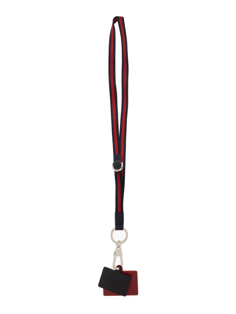 Gucci NAVY BLUE Leash with Logo