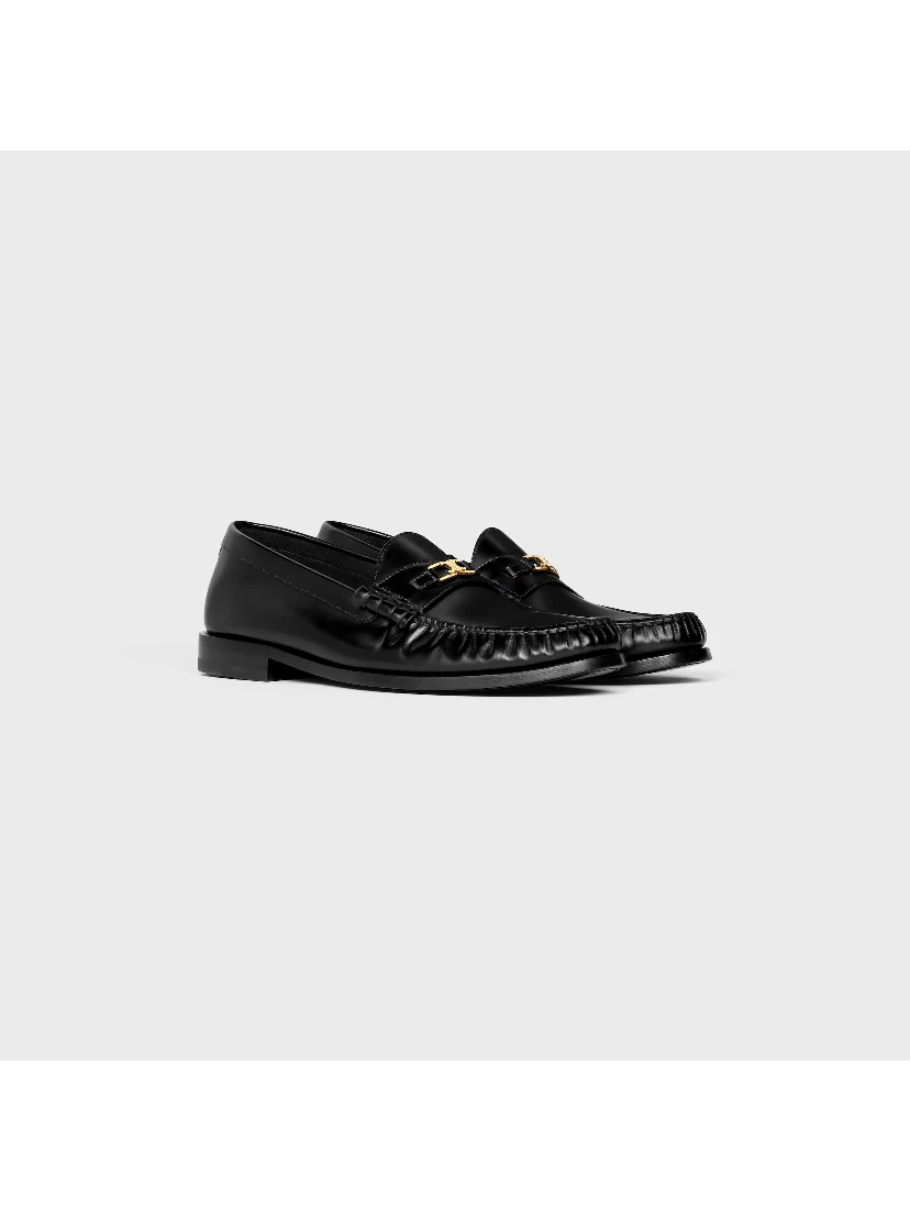 Triomphe Logo-embellished Leather Loafers