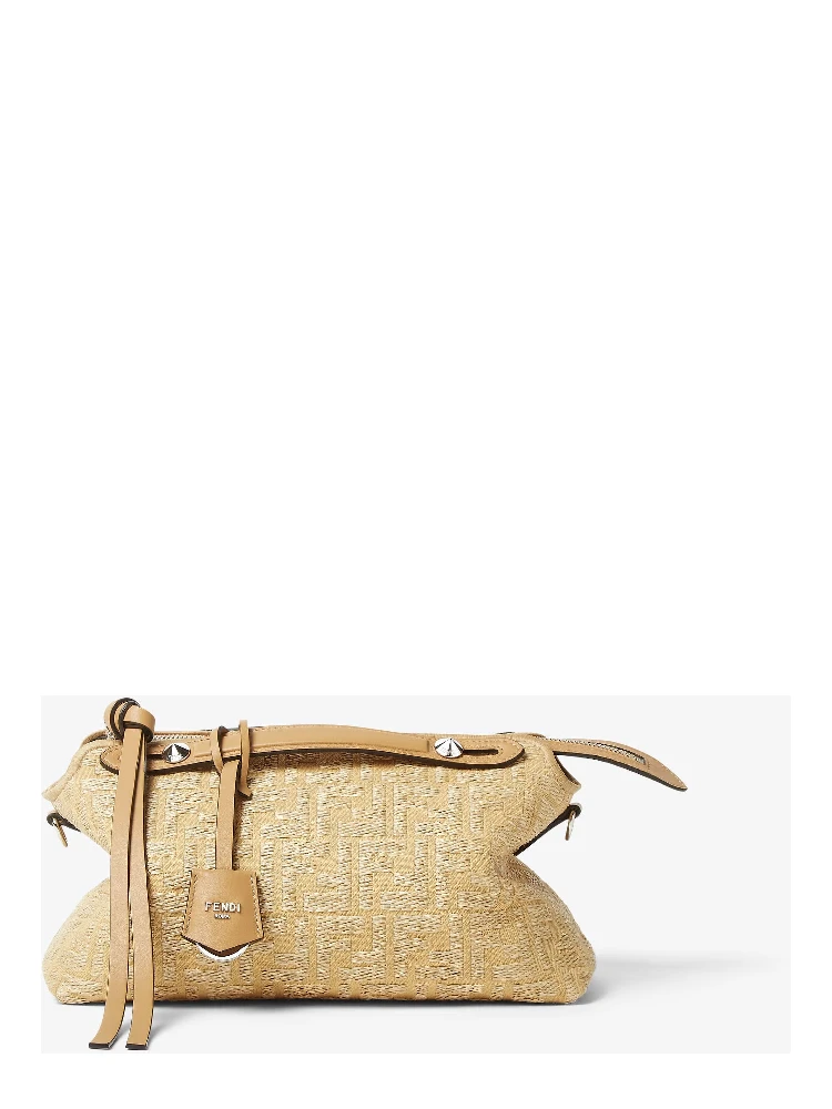 By The Way Soft Mini Beige Jacquard Shoulder Bag